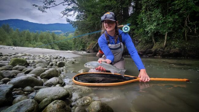 Amanda Fitch Cutthroat Trout on the Pitt River
