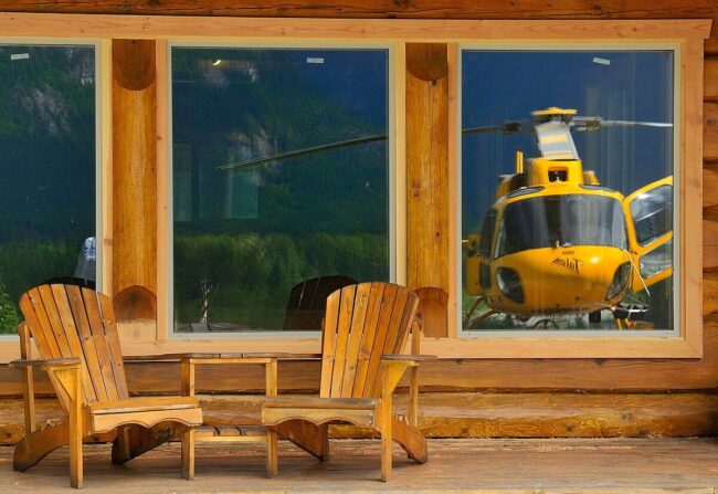 Lounging at the Pitt River Wilderness Lodge