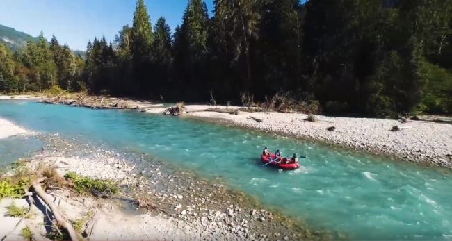 River rafting the upper Pitt River
