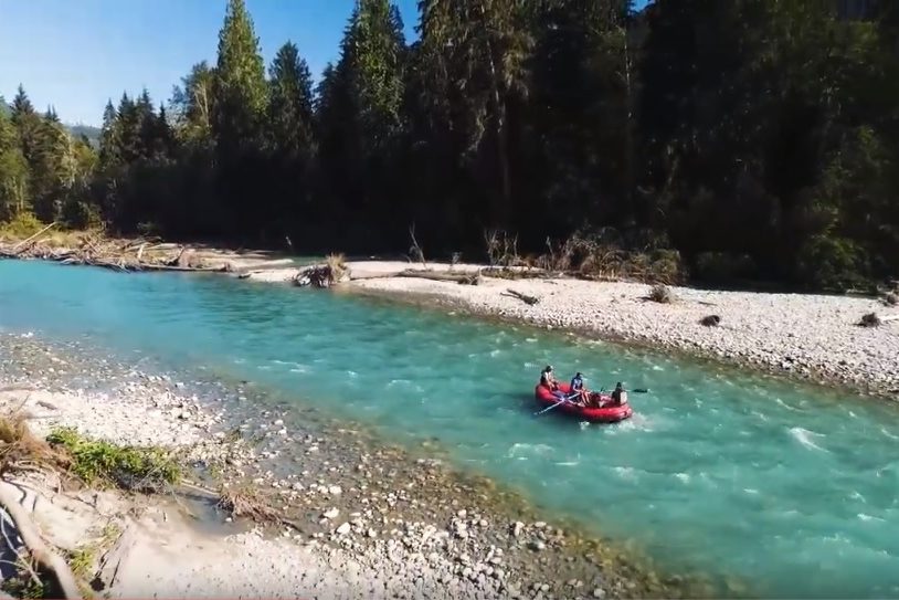 River rafting the upper Pitt River