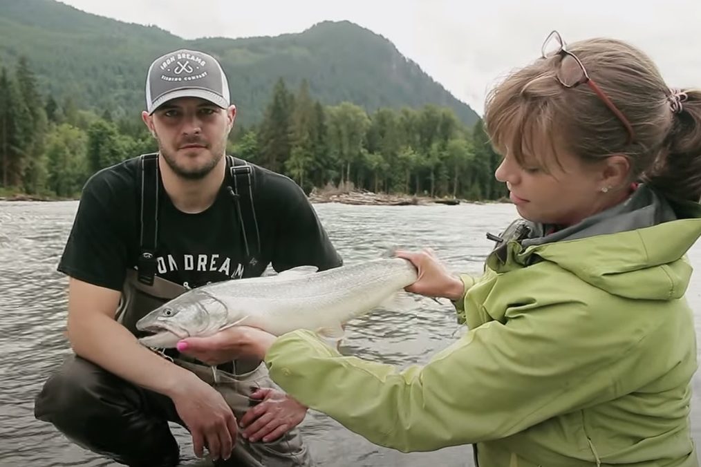 Fishing with Rod on the Upper Pitt River