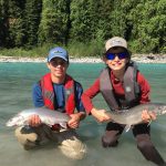A Pitt River bull trout double-header